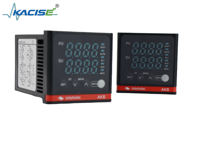Controlador de temperatura de la serie YAK6 con memoria no volátil, precisión FS de ±0,5% y tamaño del panel 48×48