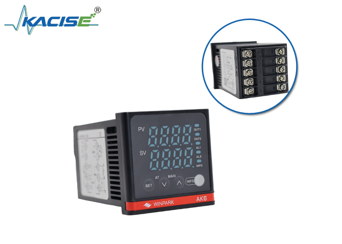 Controlador de temperatura de la serie YAK6 con memoria no volátil, precisión FS de ±0,5% y tamaño del panel 48×48