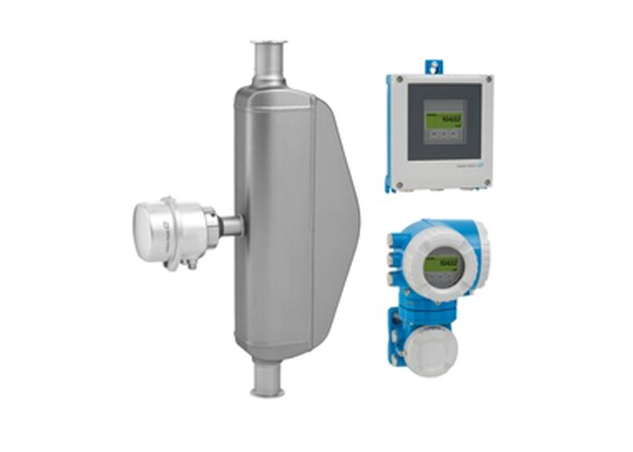 Caudalímetro Coriolis Promass S 500 con diseño higiénico, sistema monotubo autodrenante y medición multivariable