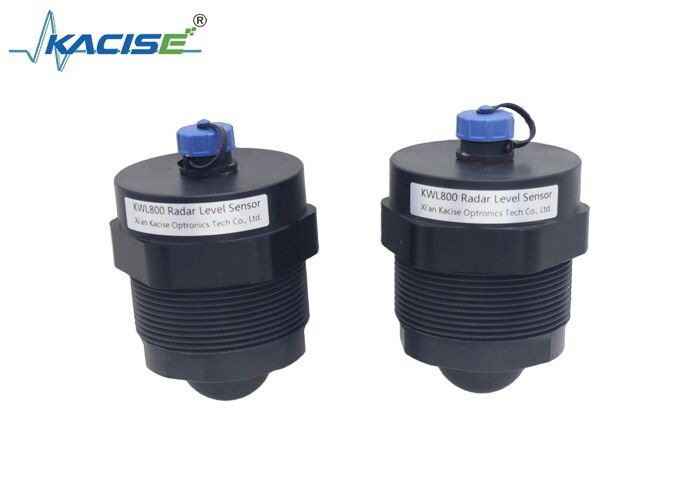 Sensor de nivel de agua de radar KWL800 con 80 GHz de frecuencia 20 m de rango de medición y carcasa de PTFE