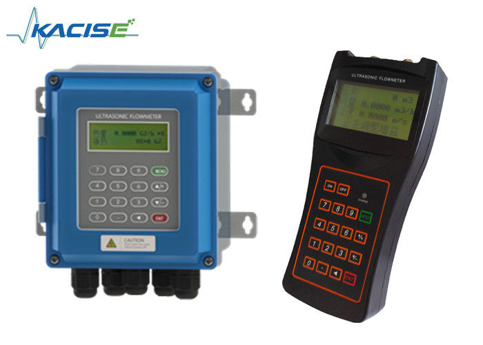 Medidor de flujo por ultrasonido portátil de alta precisión ±1% con comunicación Modbus RS485 para medición digital del flujo de agua