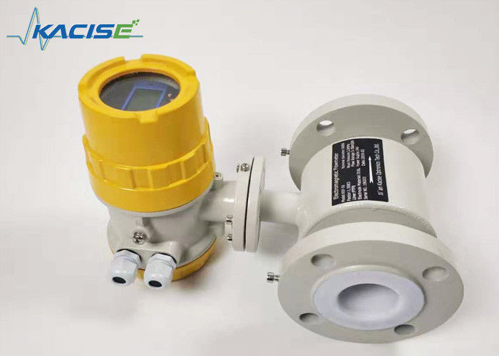 Medidor de flujo electromagnético de alimentos RS485 Medidor de flujo inalámbrico Bajo consumo de energía con diámetro DN10 ~ DN2600