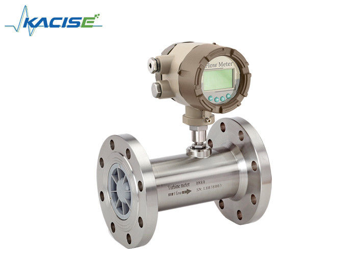 Medidor de flujo de turbina de alta precisión de acero inoxidable para gas de petróleo y medición digital inteligente