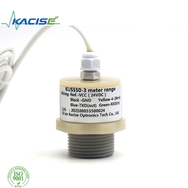 Revestimiento de PVC robusto Sensor de distancia ultrasónico inteligente para automatización industrial con grado ip ip68