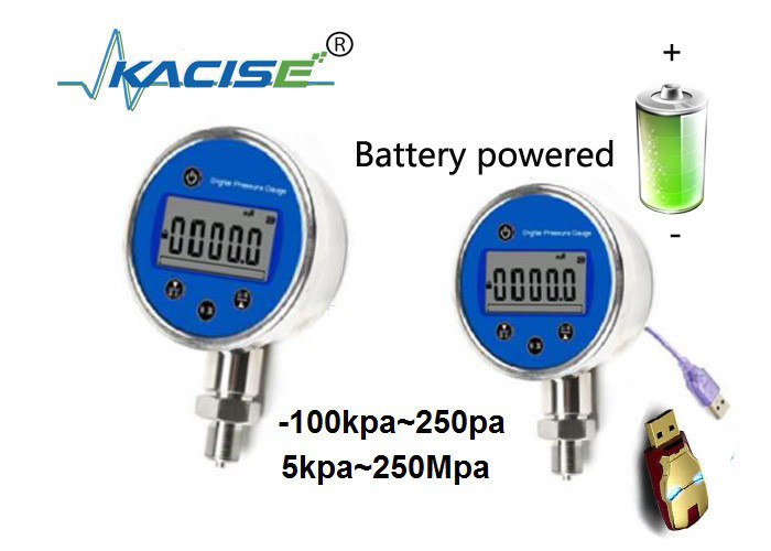 Sensor de la presión de la alta exactitud del indicador de presión de gas del almacenamiento digital de la batería recargable IP66